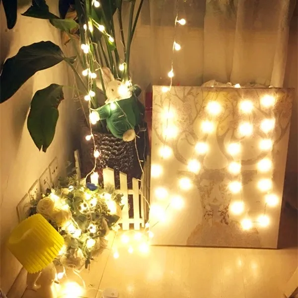 10 м светодиодные гирлянды с 50led шар AC220V праздничные украшения лампы Фестиваль рождественские Огни наружное освещение