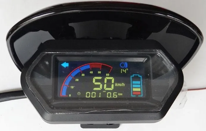 Clearance LCD display for electric bike scooter motorcycle speedometer odometer with shell 48v-96v for little turtleking battery indicator 3