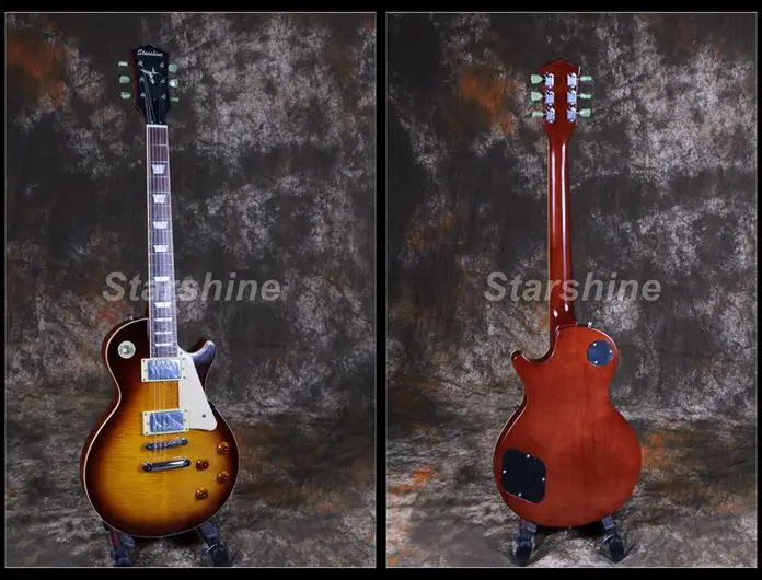 

Starshine Electric Guitar CC-XLP3 Cream BD Flamed Maple ABR Bridge Good Pickups Standard Style