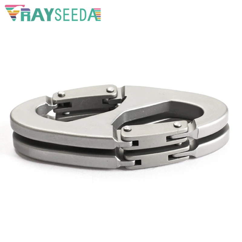 Rayseeda الألومنيوم سبائك 8 على شكل تسلق Carabiners المشي في الهواء الطلق تسلق التبعي خطاف مشبك تسلق الجبال تسلق مشبك