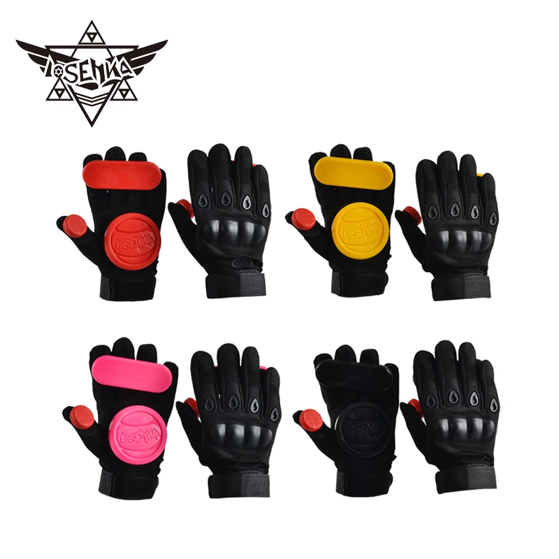 LOSENKA professional skateboard Longboard Goloves Down Hill Sliding Hand protection Glovesin