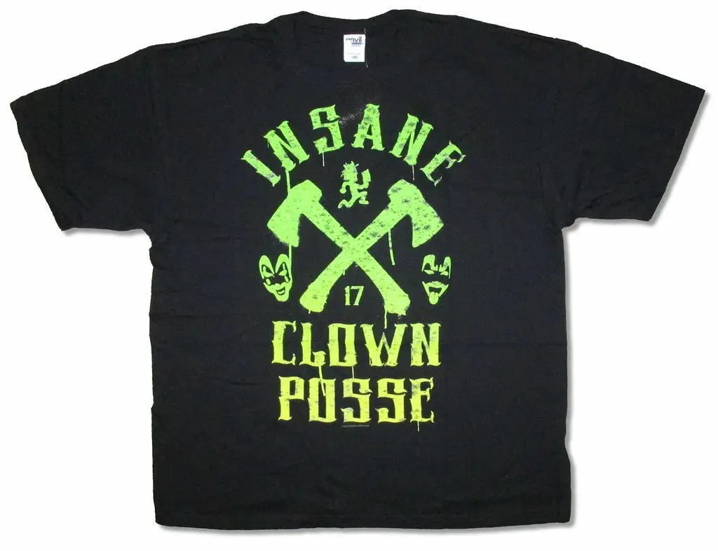 Insane Clown Posse 17 Seventeen Black T Shirt New Official ICP Newest Top Tees Fashion Style Men Tee 100% Cotton Classic tee | Мужская