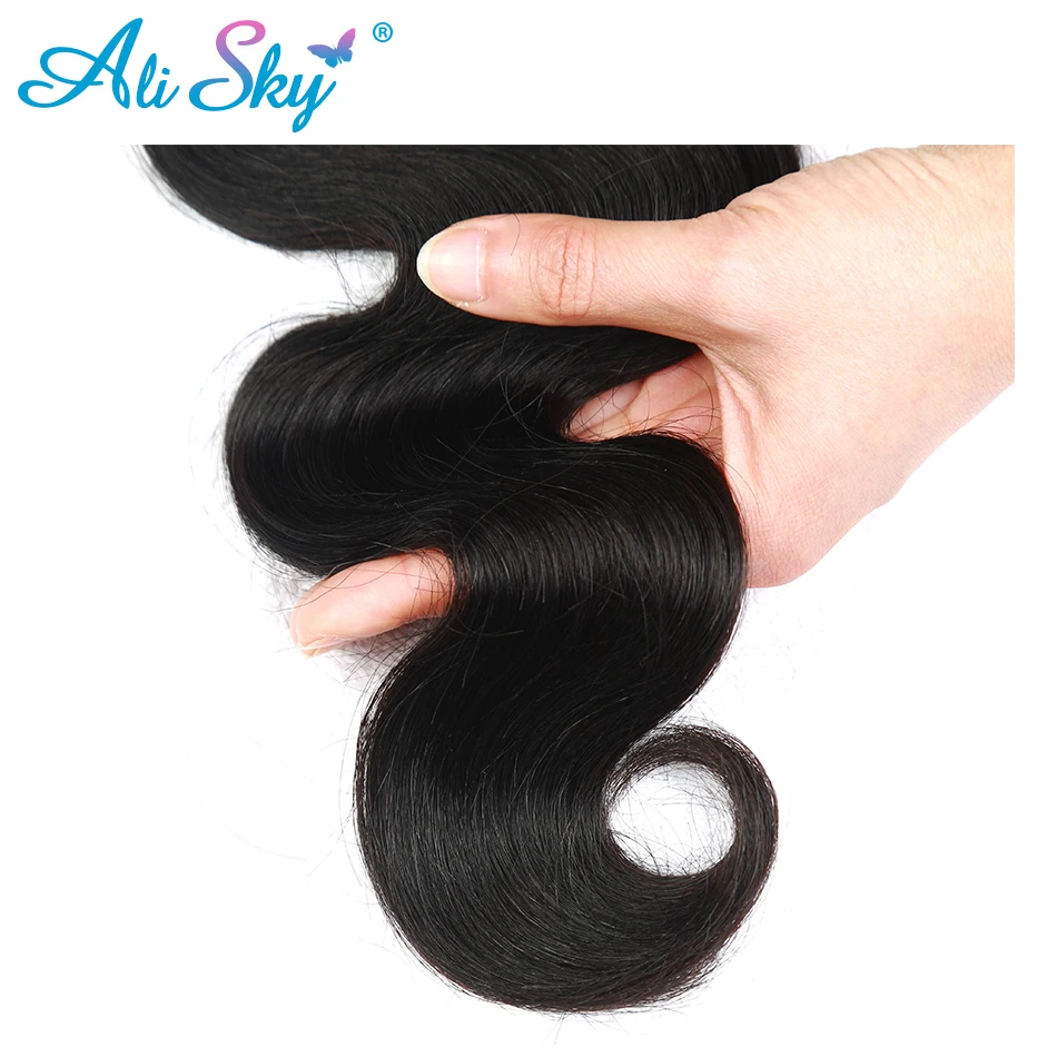 Ali Sky font b Hair b font Peruvian Virgin font b Hair b font Body Wave