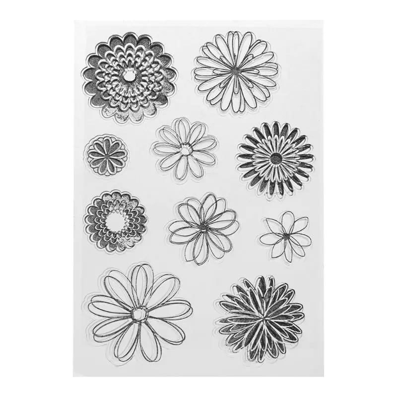 

Flower Silicone Clear Seal Stamp DIY Scrapbooking Embossing Photo Album Decorative Paper Card Craft Art Handmade Gift