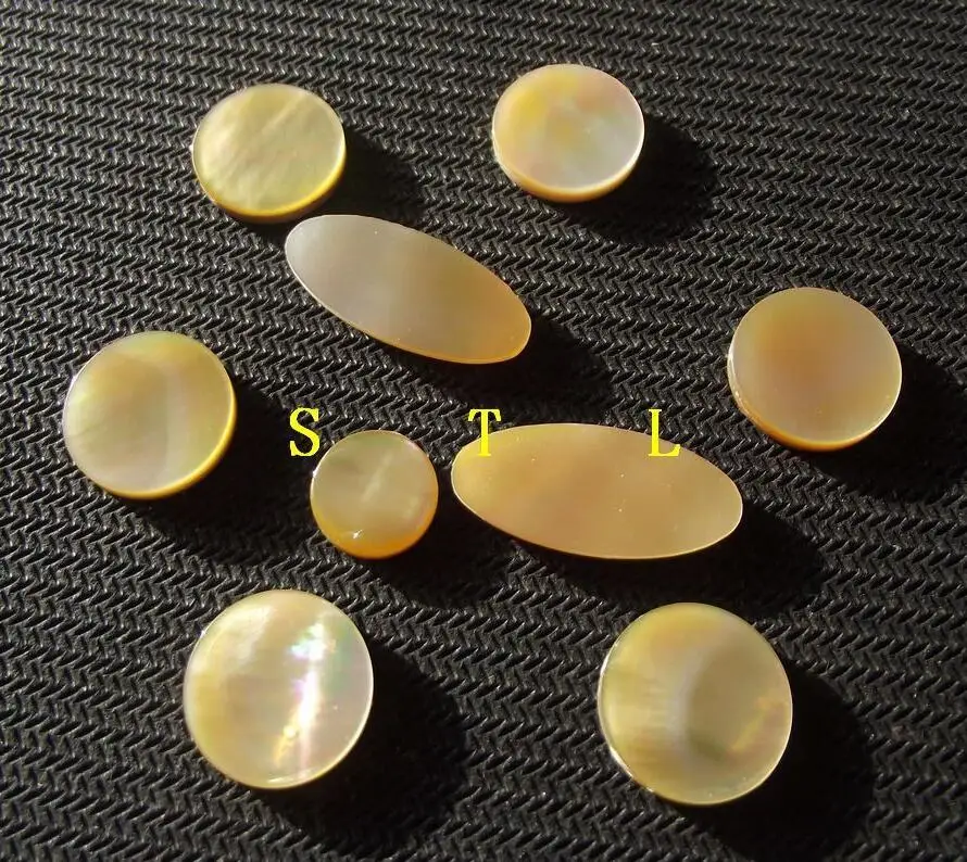 

yunyuesheng Saxophone real mother of pearl key buttons inlays