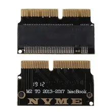 Полная скорость M.2 NGFF AHCI NVMe SSD M Ключ конвертер адаптер карта для MacBook 2013- 12+ 16Pin US черная версия