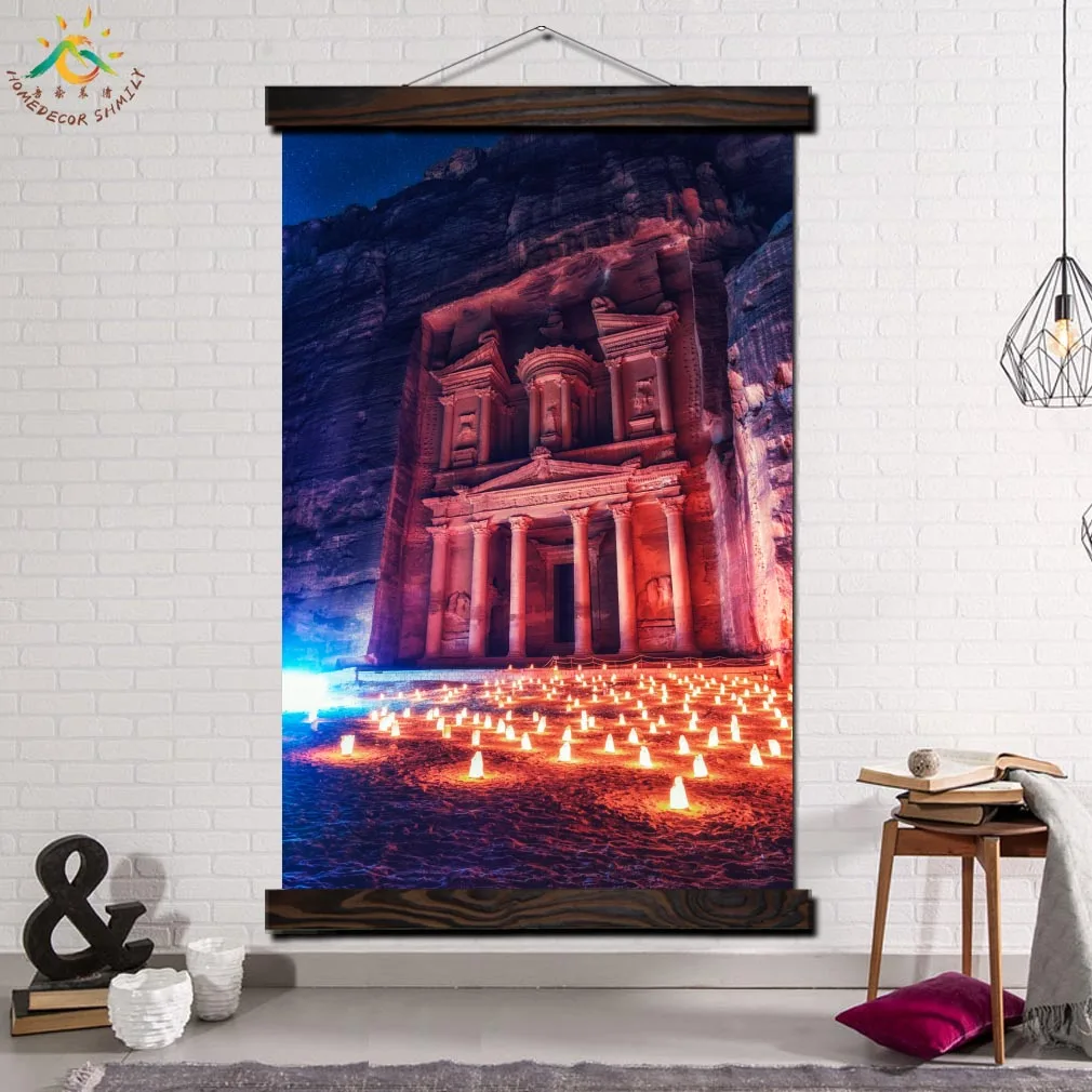 

Traditional Buddha Temple Modern Wall Art Print Pop Art Picture And Poster Frame Hanging Scroll Canvas Painting Canvas Poster