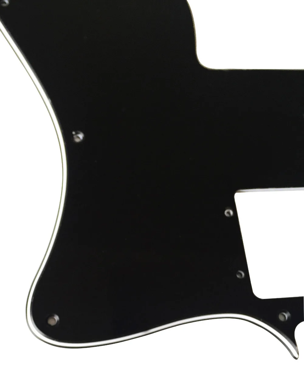 Pleroo Custom Guitar pickgaurd-для '72 Custom RI Tele Guitar Pickguard Scartch Plate, 3 Ply Black