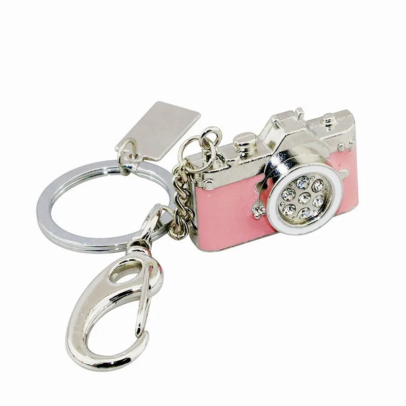 Металлическая Алмазная камера, Usb флеш-накопитель, мини-флешка, Розовая камера, память, 8 ГБ, 16 ГБ, подарок, U диск, модная цепочка для ключей, ручка-накопитель