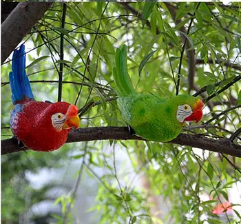 

2018 Simulation Parrot Model Crafts, Home Wall Decorations, Gardening Trees Ornaments, Cute Birds