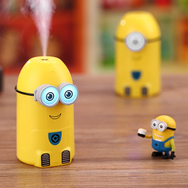 

Cartoon Minions Humidifier 250ml USB Desktop Mini Diffuser Air Humidifier Purifier Creative Gifts