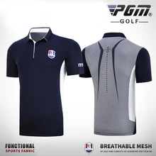 Новинка, PGM Golf Apparel, летняя футболка с коротким рукавом, спортивная одежда, быстросохнущая Мужская Джерси, цифровая печать, дышащая сетчатая одежда
