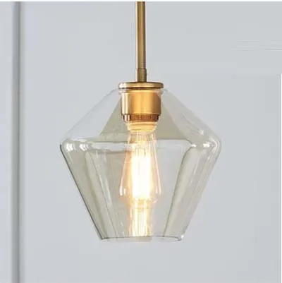 Прозрачный стеклянный кулон лампа кухонный Остров подвесной светильник регулируемая высота гостиная лампа для подвесного потолка для спальни Лофт - Цвет корпуса: 1 head tea color