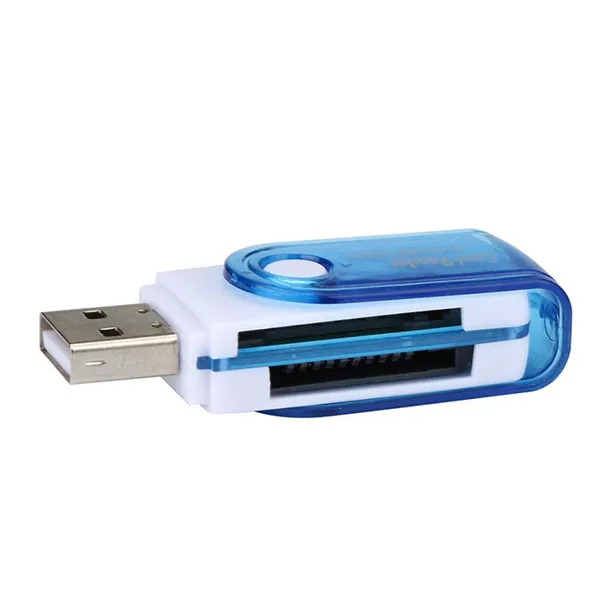 Горячая кард-ридер USB 2,0 все в 1 мульти-карт памяти для Micro SD/TF M2 MMC SDHC MS Duo