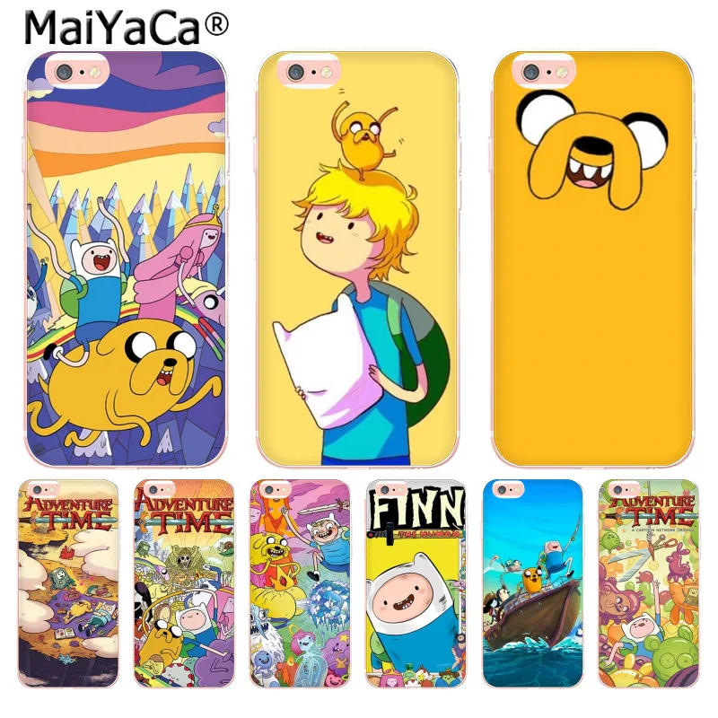 

MaiYaCa adventure time cartoon Multi Colors Luxury soft Phone Cases for Apple iPhone 8 7 6 6S Plus X 5 5S SE 5C 4 4S Cover
