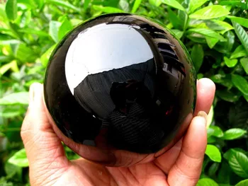 

1360g NATURAL Obsidian quartz crystal sphere ball healing