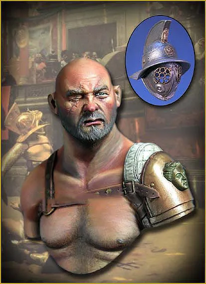 

1/10 Scale Resin Bust Gladiator (2 type heads)