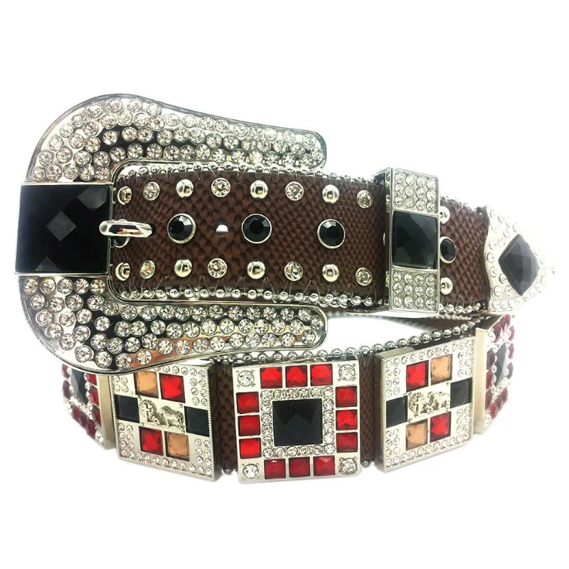 

Fashion Vintage Western Rhinestone Belts Strap Cowgirl Concho Studded Belts Women Rhinestone Stud Belt Cinto De Strass