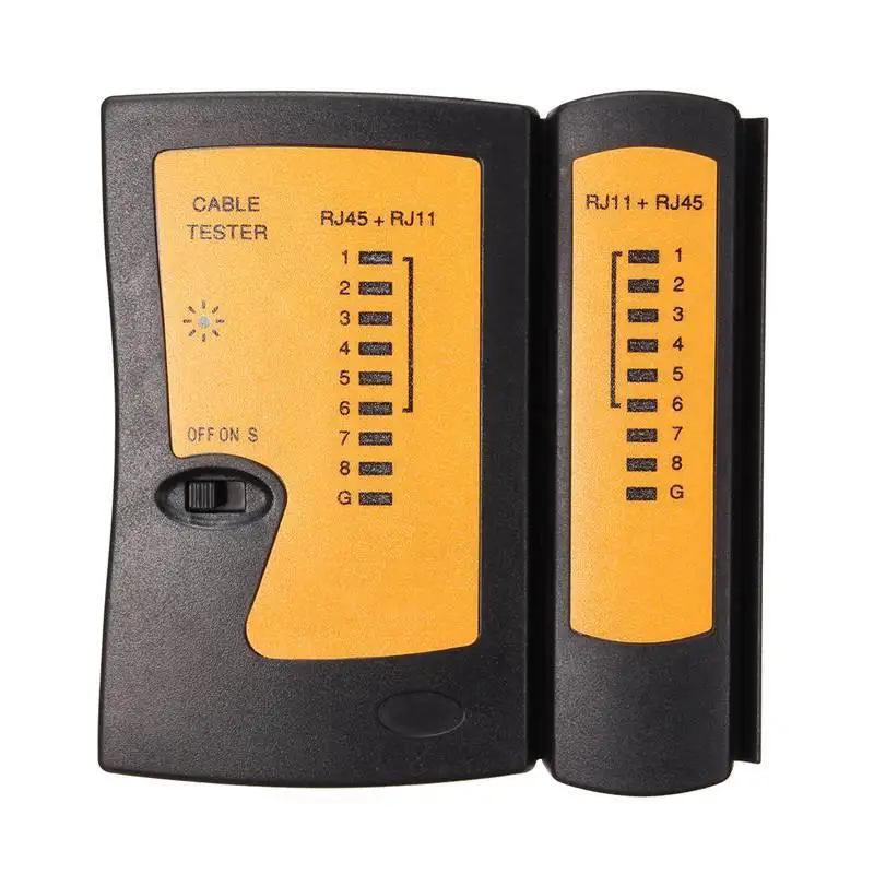 

RJ11 RJ45 Network Cable Tester Handheld LAN Cable Tester Wire Telephone Line Detector Tracker Networking Tool High Quality