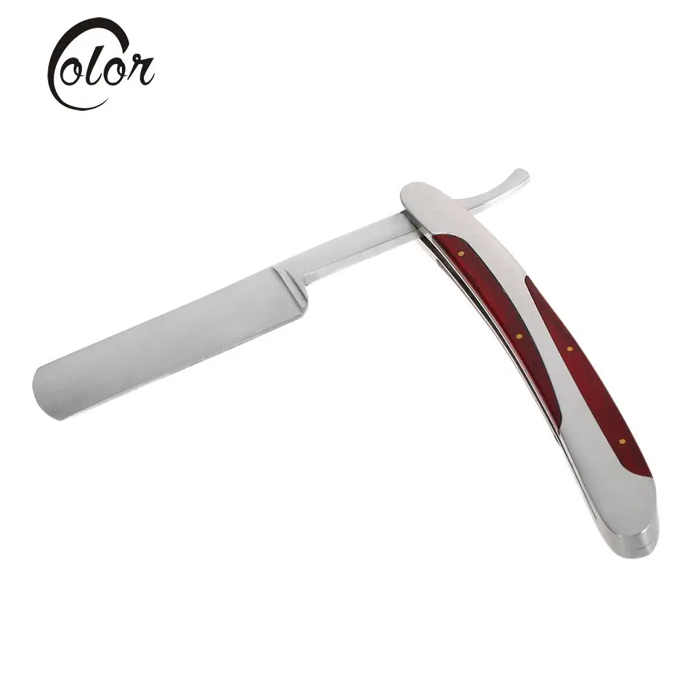 

Safety Folding Straight Razor 440C Stainless Steel Blade Shaving Razor Barber Throat Edge Razor Shaver Knife Men's Shaving Tool