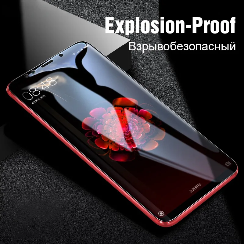 TOMKAS Tempered Glass For Xiaomi Redmi 6 Glass Cover Screen Protector 6D Protective Glass Redmi Note 5 Pro Mi A1 6X Redmi 5 Plus