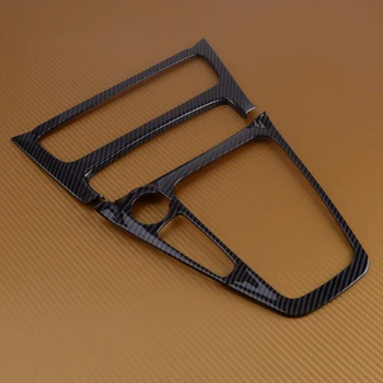 

CITALL Carbon Fiber Car A/C Controls Box Gear Shift Panel Frame Cover Trim Styling Fit For Ford Focus 2015 2016 2017 2018