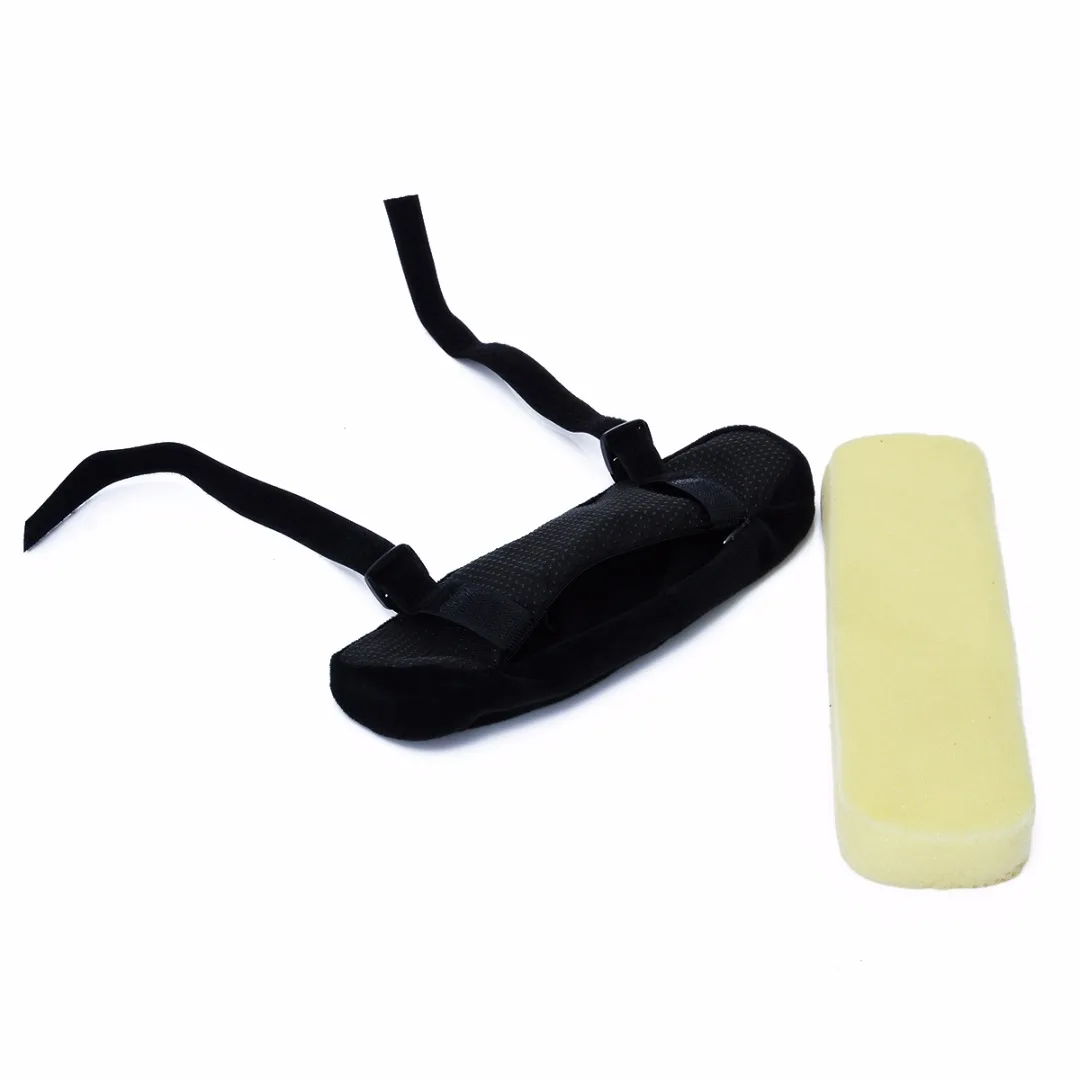 2pcs Slow Rebound Memory Foam Armrest Cushion Pad Black Breathable Chair Mat Elbow Rest Cushion For Office Home Chairs Mayitr