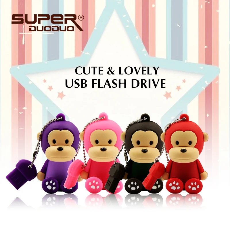 Флеш-накопитель usb детский подарок мультфильм Популярные 4G/8G/16G USB 2,0 карта памяти подарочная ручка-накопитель 32gb Флешка