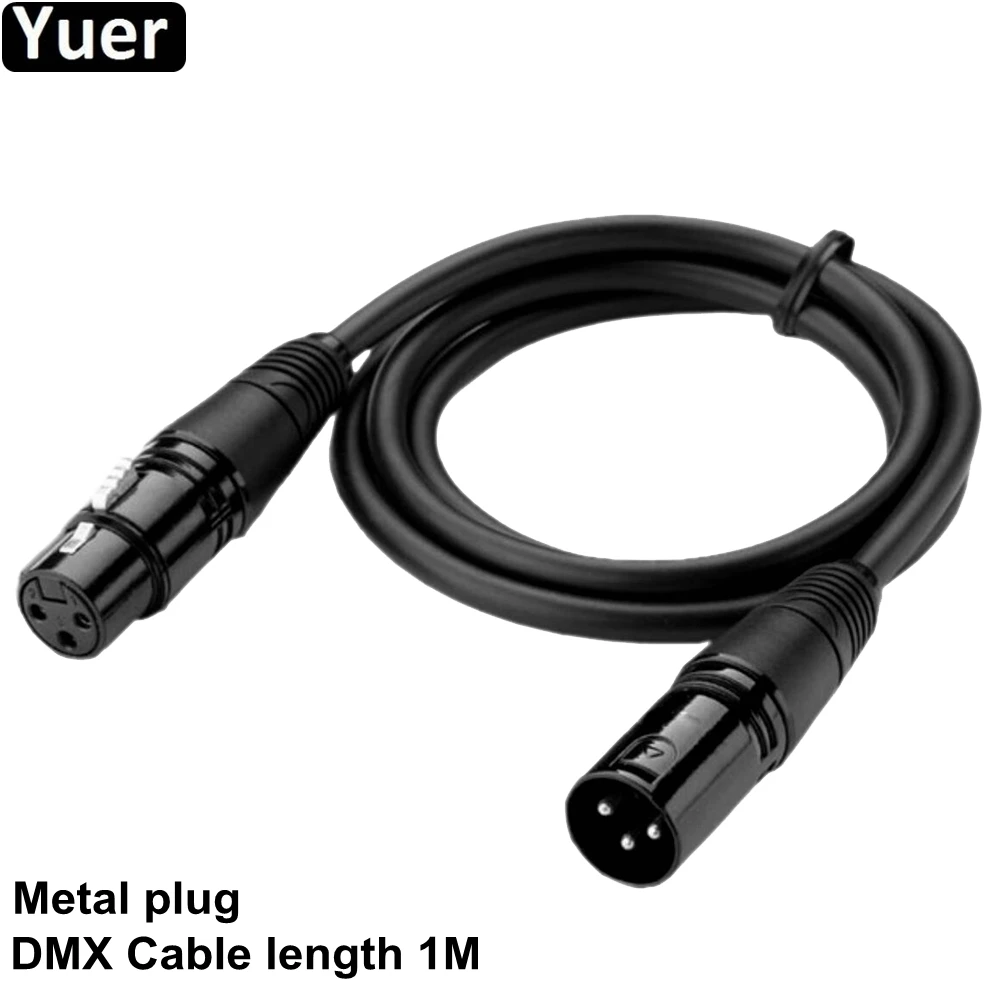 Кабель DMX DMX512 с металлической вилкой 3 контактный сигнальный кабель для