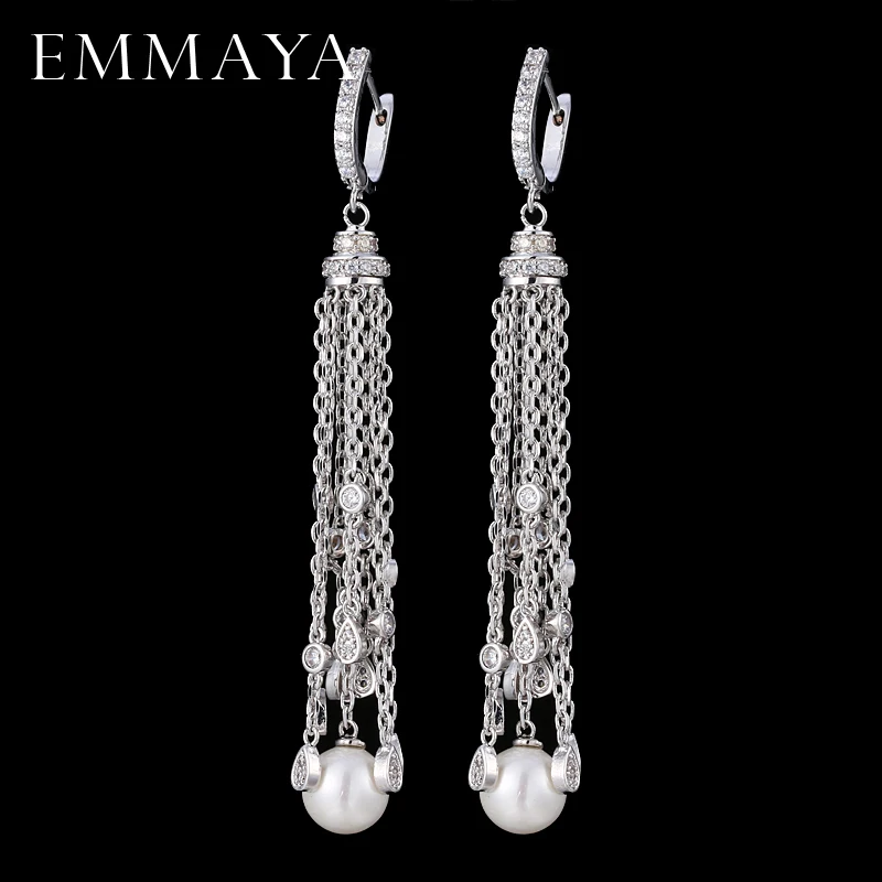 EMMAYA новые серьги подвески с длинной цепочкой и кисточками|dangle earrings|fashion dangle