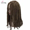 StrongBeauty-trenzas y pelucas de pelo trenzado, trenzas y pelucas rastas sintéticos ► Foto 2/3