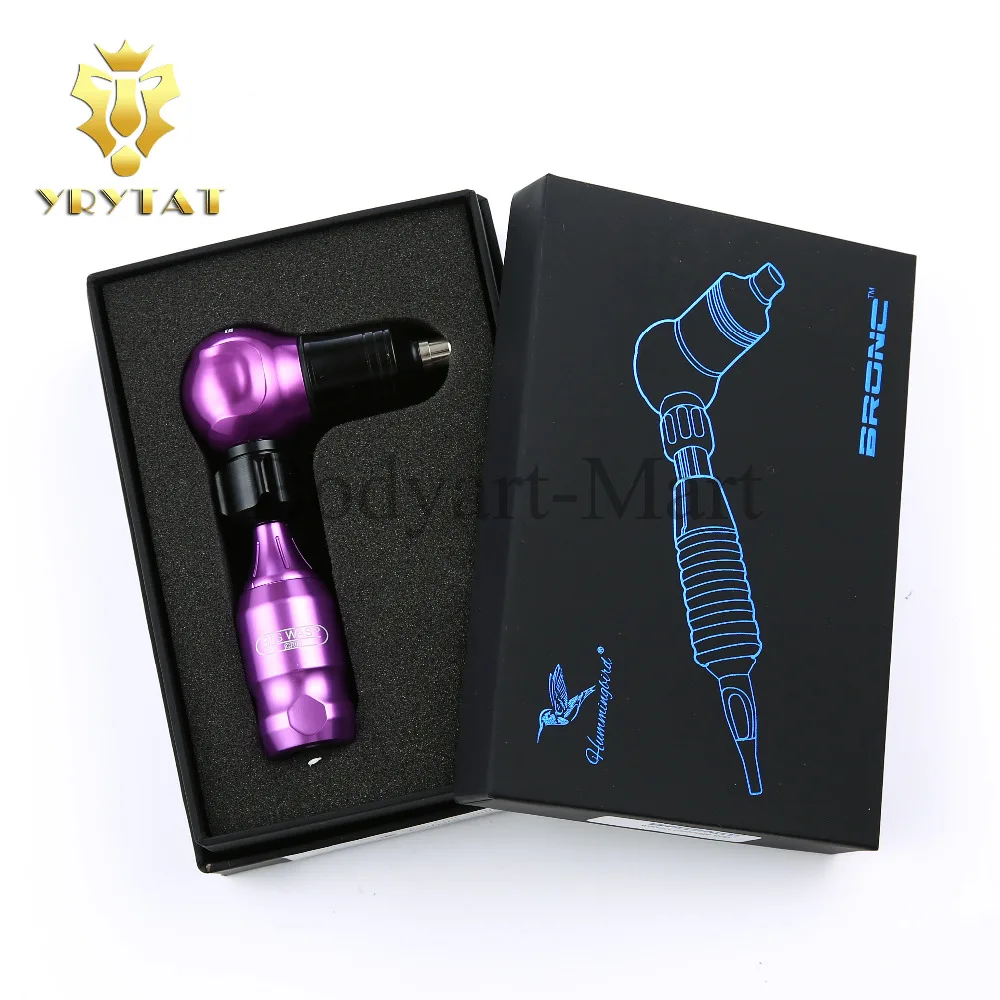 

Original HUMMINGBIRD BRONC Swiss Motor RCA Tattoo Machine Pen + Big Wasp Cartridge Grip Needle Supply BRT02#