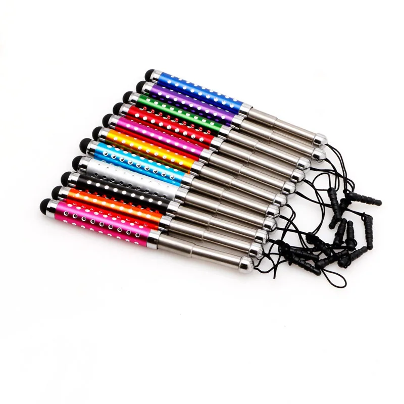 

Retractable Capacitive Diamond Stylus Touch Screen Pen For iPhone iPad Tablet PC