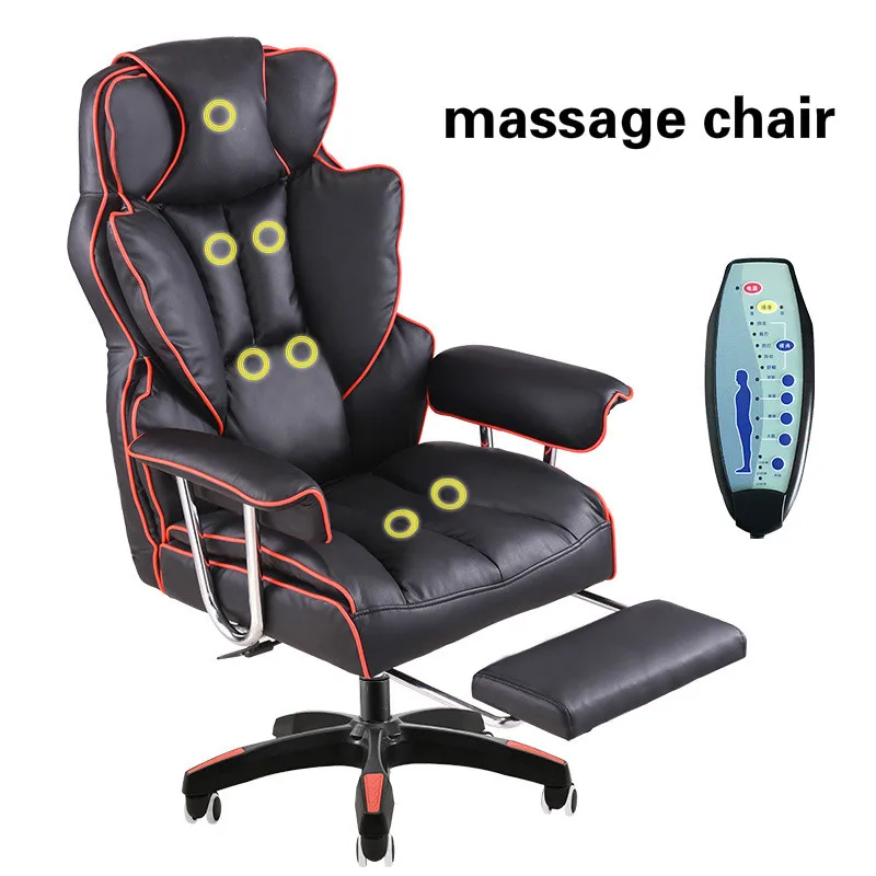 ding Lenen Voorwoord Luxe Gaming Stoel Thuis Liggende Comfortabele Massage Boss Stoel met  Voetsteun Opgeheven Bureaustoel Silla Gamer - AliExpress Meubilair