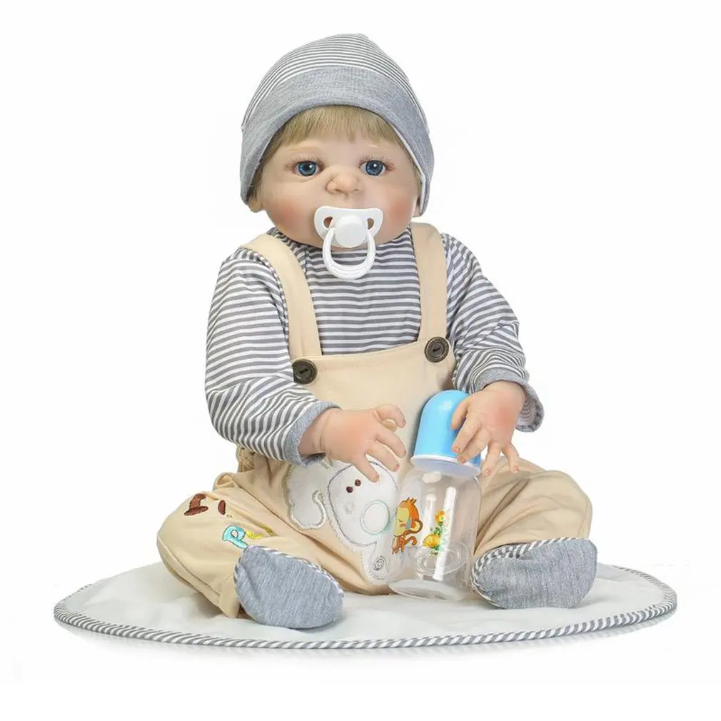 

NPK Doll 56cm Full Body Reborn Baby Doll Soft Silicone Vinyl BabyDoll Handmade Adorable Lovely Lifelike Dolls Toys Kid Doll