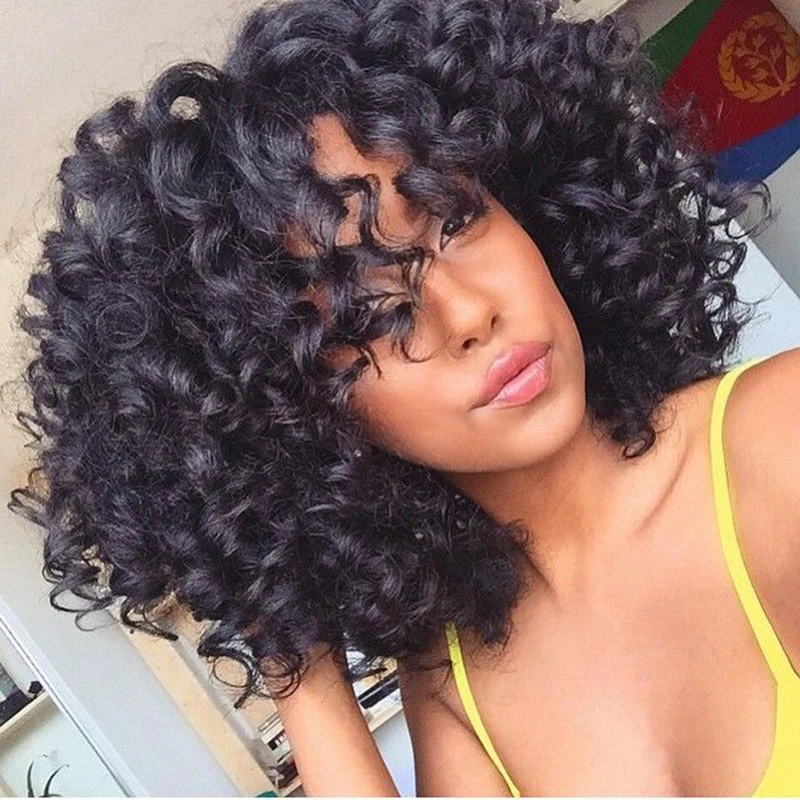 Free Shipping Natural Part Glueless Lace Front Hair Wig Black
