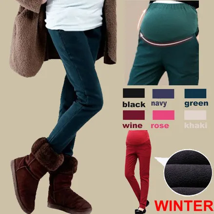 

2017 Winter/Spring Warm Maternity Pants/Trousers For pregnant Women Pregnancy Career Pants/Leggings 6 color!Plus size XXL!