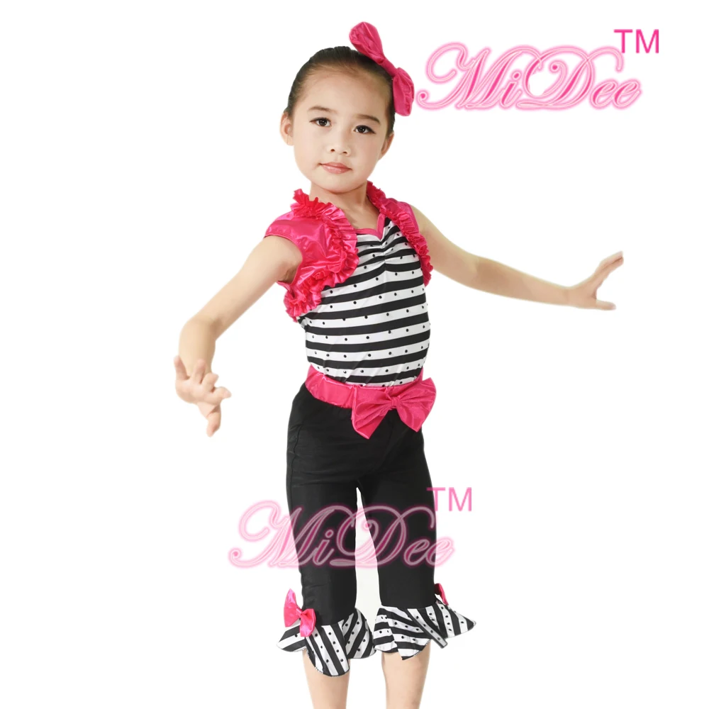 Midee Kids Dance Costumes Jazz Dress Ballroom Dance Clothes Cute