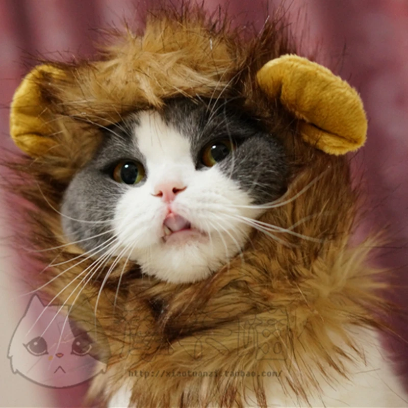 Newest High Quality Dog Costume Lion Mane Hat Stuffed Plush Toy Lion's Mane Hat for dogs Lion