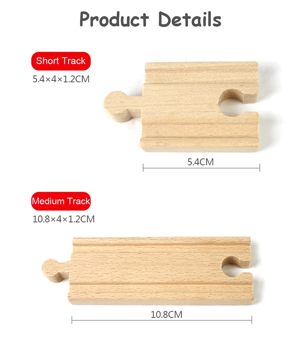Деревянные железнодорожные дорожки, аксессуары из бука, железнодорожные части, совместимые с Thomas Biro, все бренды, игрушки для поездов, гоночные дорожки