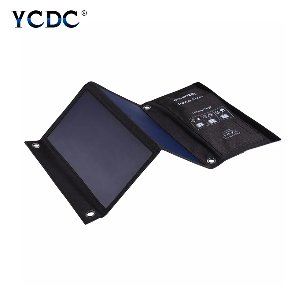 

Outdoor Waterproof Solar Panel Dual USB Phone Charger High Energy Conversion