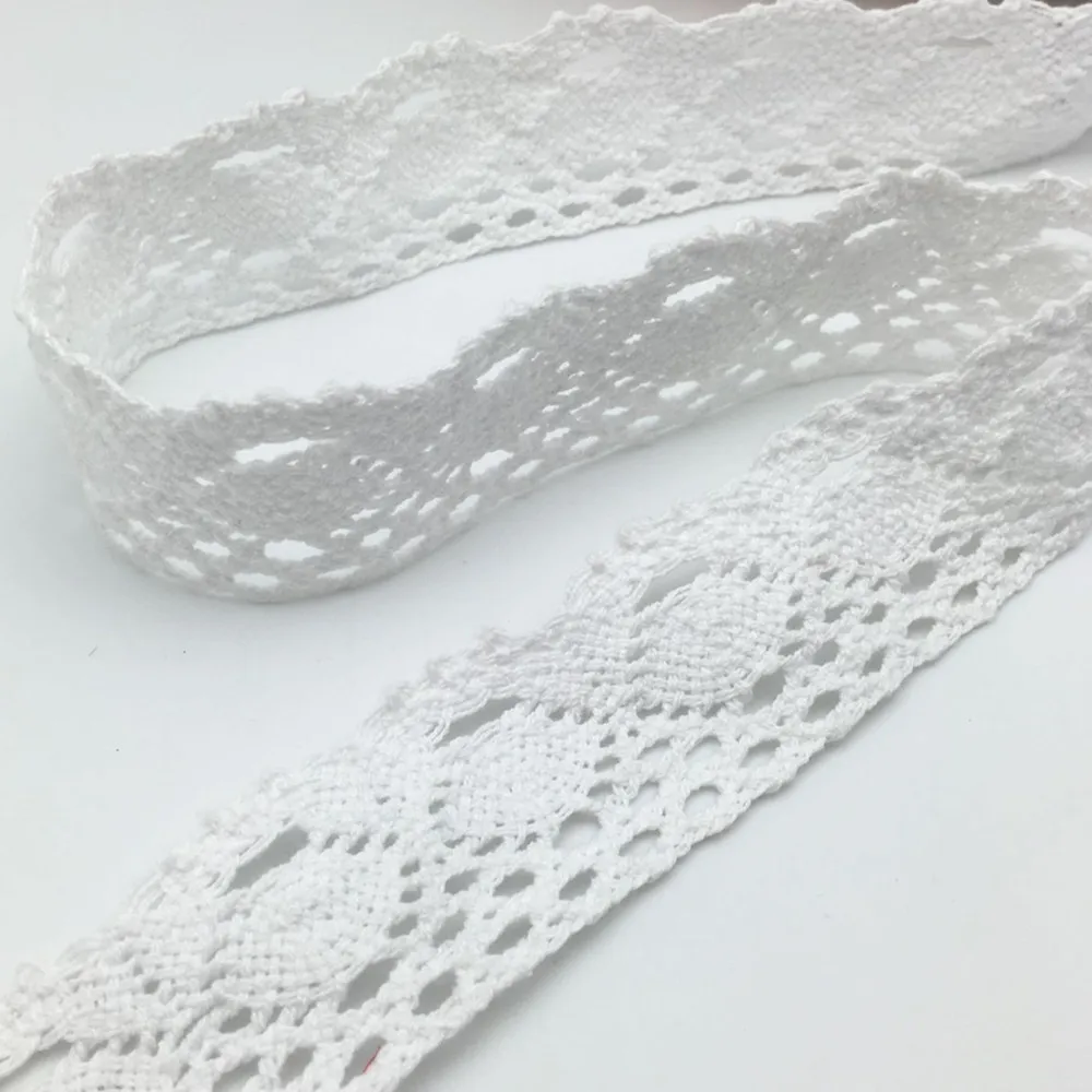 2 meters Sew white Lace Ribbon Trim Guipure 40mm width , Craft Scrapbooking Embroidery DIY Gift Packing 7LS59-3
