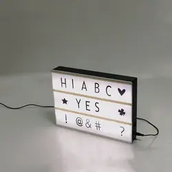 Новинка A5 размер светодиодный комбинированная фара коробка Ночник DIY карточки с буквами USB питание лайтбокс кинотеатра