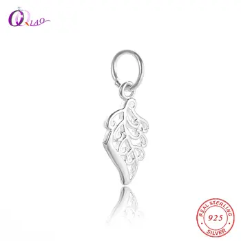 

Hot Sale Charm Fashion 925 Sterling Silver Tree Leaf Pendant for Necklace Bracelet Making DIY Women Girl birthday gifts 1PCS