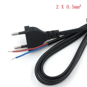 

1pcs 1.5m European Power Cord 2-PIN Plug Euro Power Lead Cable for Electrical Sockets Outdoor Lamp Bulb Light