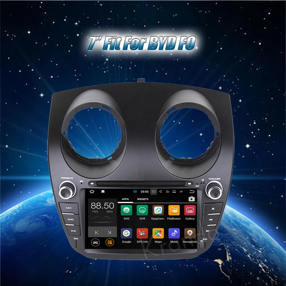 Flash Deal Krando 7" Android 7.1 car audio radio navigation multimedia system for BYD F0 gps dvd entertainment player WIFI 3G DAB+ 1