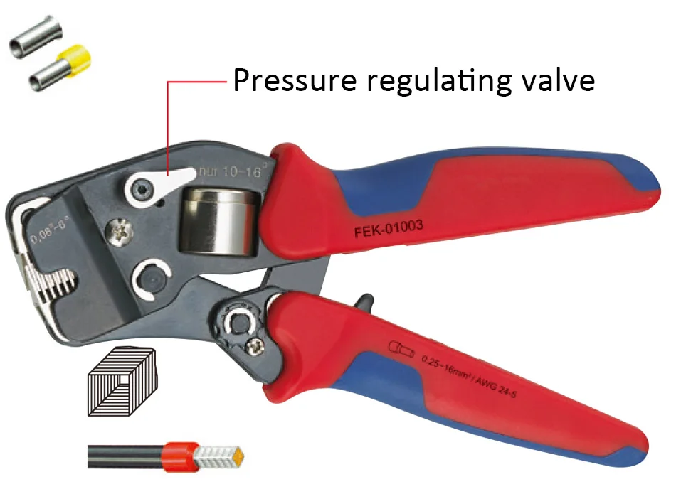 Electrician 4-16mm² Multifunctional non-slip Self-adjusting Crimping Pliers