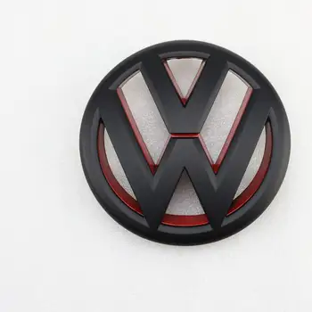 

130mm Matt Black Red Front Grill Logo Emblem Badge Car Logo for Volkswagen Jetta MK6 2011-2014