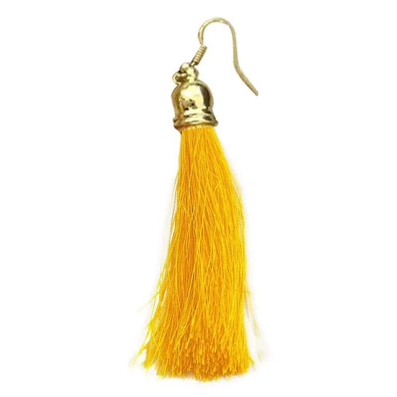 

Ladies earrings fishhook black pair of earrings tassels