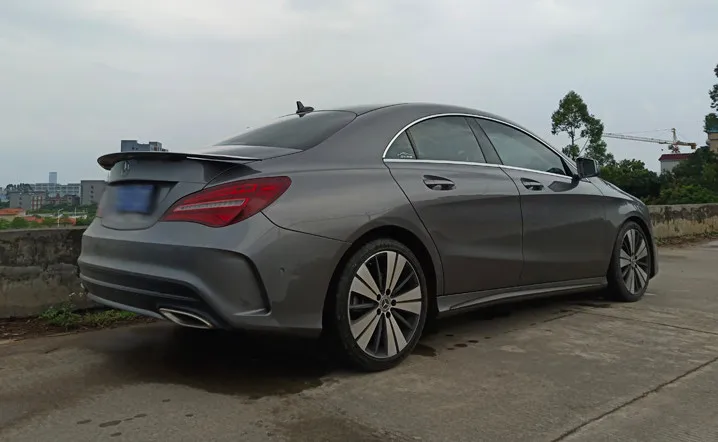 Для Benz CLA W117 спойлер RT стиль большой спойлер 2013- Высокое качество ABS Материал заднее крыло автомобиля праймер цвет задний спойлер